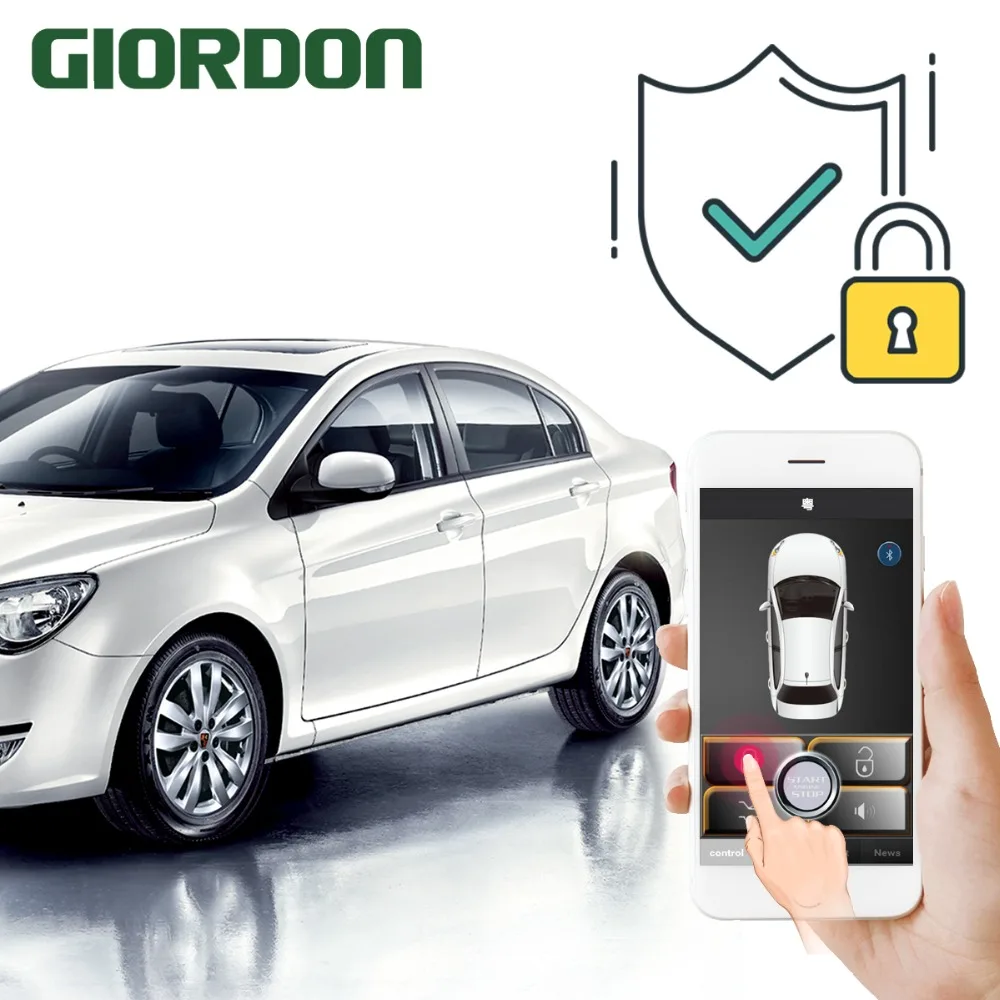 

PKE intelligent keyless access system mobile phone automatically controls the car close to the car to unlock and leave the lock