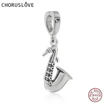 

Choruslove New 925 Sterling Silver Music Bead Suona Pendant fit European Charm Necklace and Bracelet for Gift CWS0200