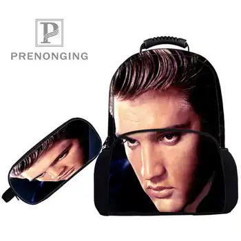 

Custom 17inch Elvis-Presley- Backpacks Pen Bags 3D Printing School Women Men Travel Bags Boys Girls Book Computers Bag#1031-01-2