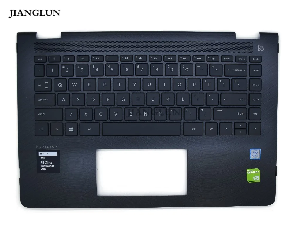 JIANGLUN для hp Pavilion X360 14-BA103TU Palmrest с раскладкой клавиатуры США без touc hp ad