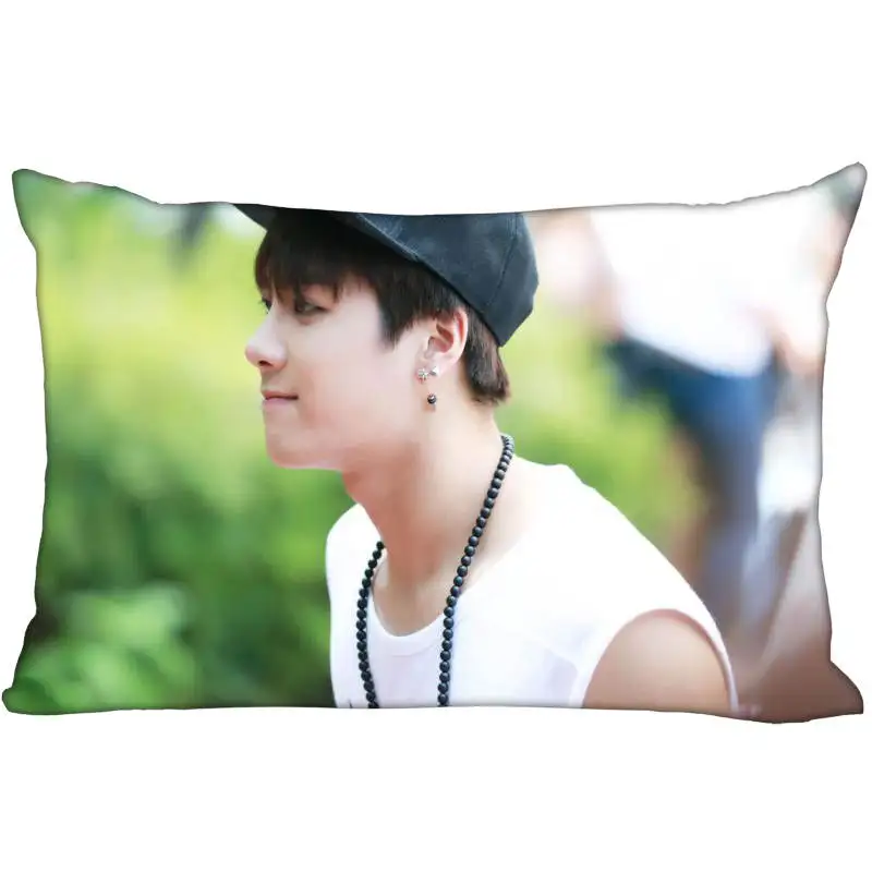 

New Arrival Custom GOT7 Jackson Satin Pillowcase 35x45cm (one side) Printed Zipper Pillow Cover Custom your image gift