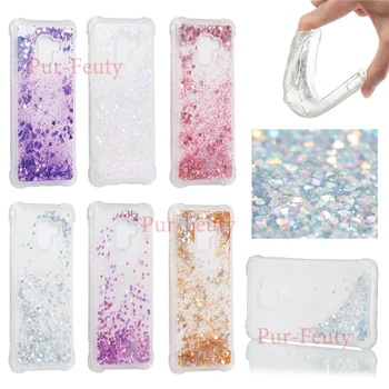 

Case For Samsung Galaxy A8 2018 A530F A530F/DS Back Bling Glitter Dynamic Quicksand Liquid For Samsung Galaxy A8 Plus 2018 A730