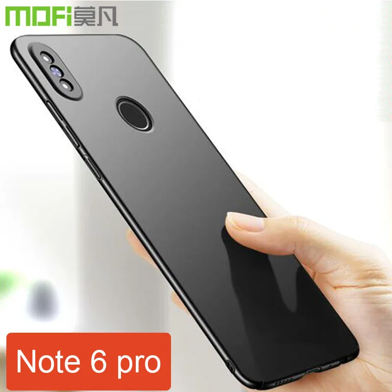 Чехол для xiaomi redmi note 6 pro, Жесткий Чехол для задней панели Mofi redmi note 6, чехол global 6,2", пластиковый чехол для xiaomi redmi note 6 pro