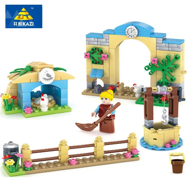 

KAZI 226Pcs Cinderella Created World Princess Undersea Palace Model Building Blocks Bricks Girl Toy Gift Toys for Girls