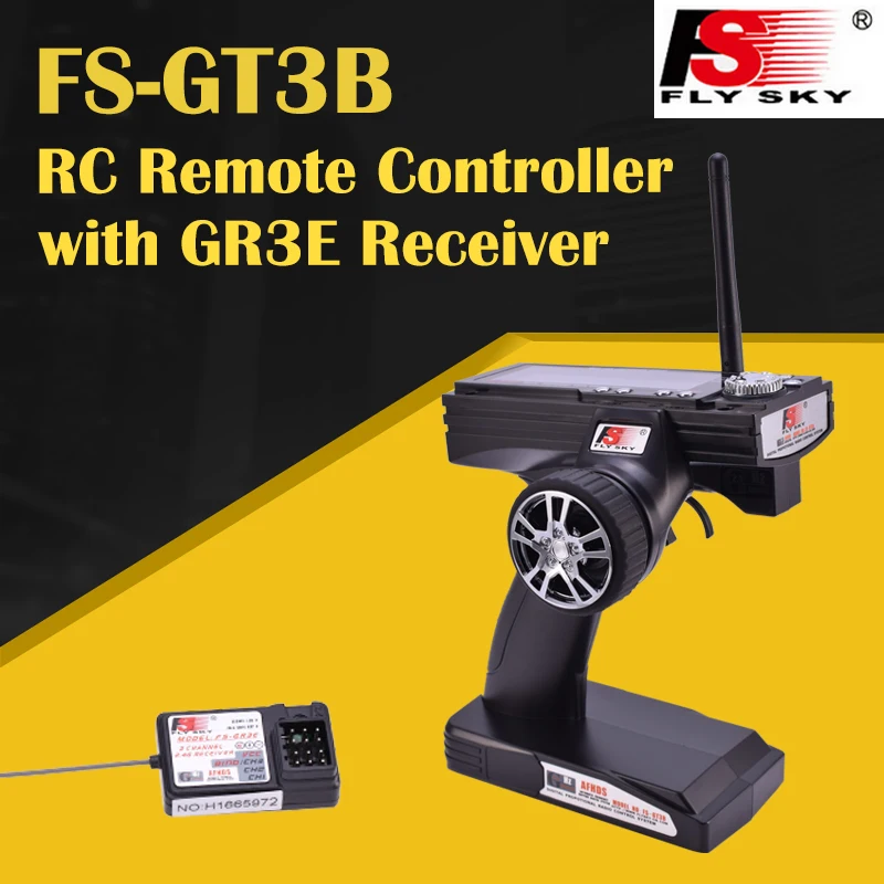 FlySky GT3B FS 2 4 GHz 3 канальный блок питания с передатчик пульта дистанционного