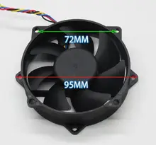 9 cm 9025 KDE1209PTVX 12 V 4.4 W Circulaire 4 Draad Maglev Fan
