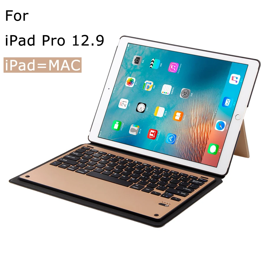 

Wireless Bluetooth Keyboard Case for Apple iPad Pro 12.9 Removable Portfolio Smart Cover for iPad Pro 12.9 inch Auto Wake Sleep