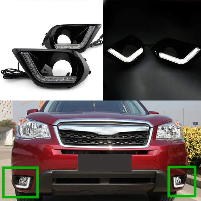 hight quality 2pcs Daytime Running Light Car White Drive Lamps DRL for