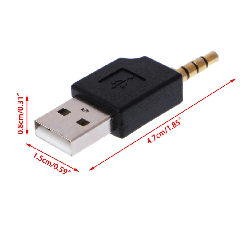 Дополнительный адаптер Aux с 3 5 мм на USB 2 0 для Apple iPod Shuffle 1 го MP3|Кабели MP3/MP4-плееров| |