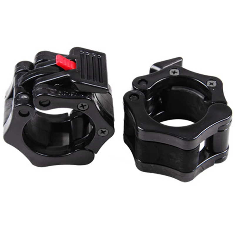 1 Pair Olympic 2 Spinlock Collars Barbell Collar Lock Dumbell Clips Clamp Weight lifting Bar Gym Dumbbell Fitness Body Building (12)