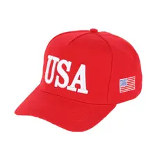 Спортивная Кепка унисекс 3D американский флаг США вышитая регулируемая бейсболка из хлопка головной убор президент избранные аксессуары