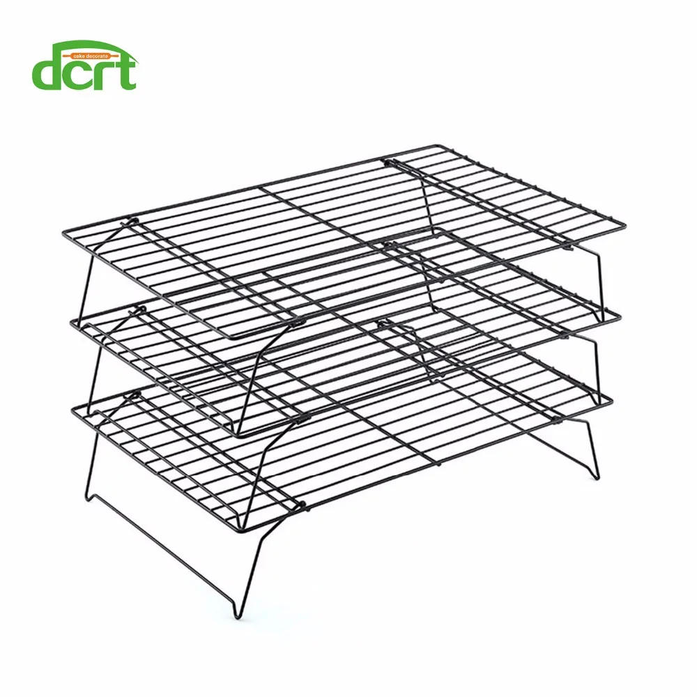 3 слоя стекируемая стойка для охлаждения торта металлический торт печенье хлебное печенье охлаждающая стойка сетка мат противень кухонные аксессуары