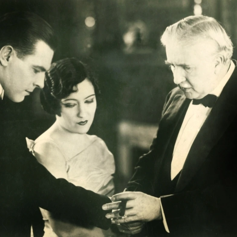 Untamed Lady L-R: Lawrence Gray Gloria Swanson Joseph W. Smiley 1926. Photo Print (28 x 22)