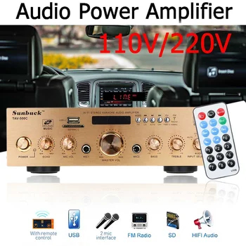 

CLAITE 220V 1500W Car Amplifier Speaker Vehicle Amplifier Power Stereo Amp Auto Audio Power Amplifier Car Audio Amplifier