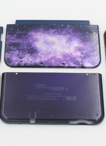 Для новых 3 DSXL чехол верхней и нижней оболочки для нового 3DS XL LL Передняя Задняя корпус пластиковая крышка пластины - Цвет: starry sky