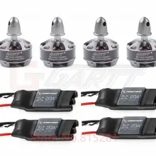 GARTT CW CCW ML 2206 S 2000KV бесщеточный двигатель+ 4 шт. XRotor 20A бесколлекторный OPTO ESC для мультикоптера QAV 210 250 300