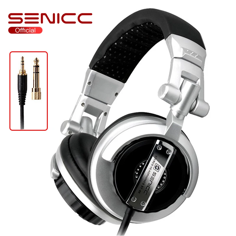 SENICC ST 80 Professional Stereo Studio Monitor Headphone 3.5mm 6.3mm
