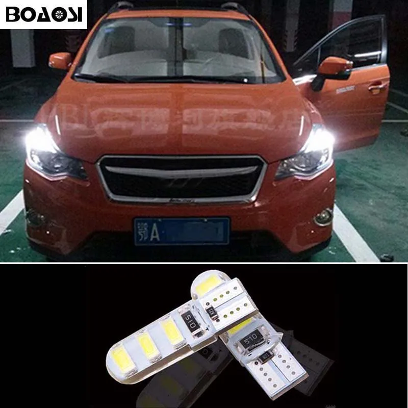 

2x T10 W5W LED 5630SMD Parking Lights Sidelight No Error For Subaru impreza legacy xv forester Outback Tribeca Fiat