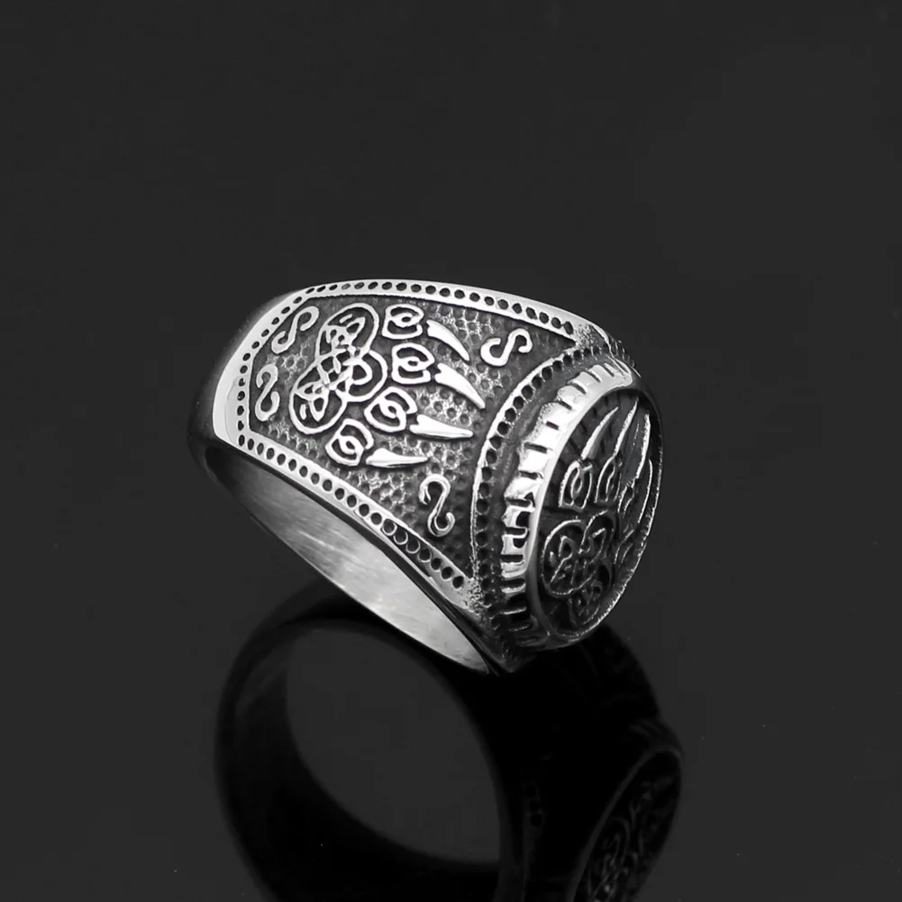 Мужское кольцо из нержавеющей стали 316L norse ювелирное изделие Викинг Волк