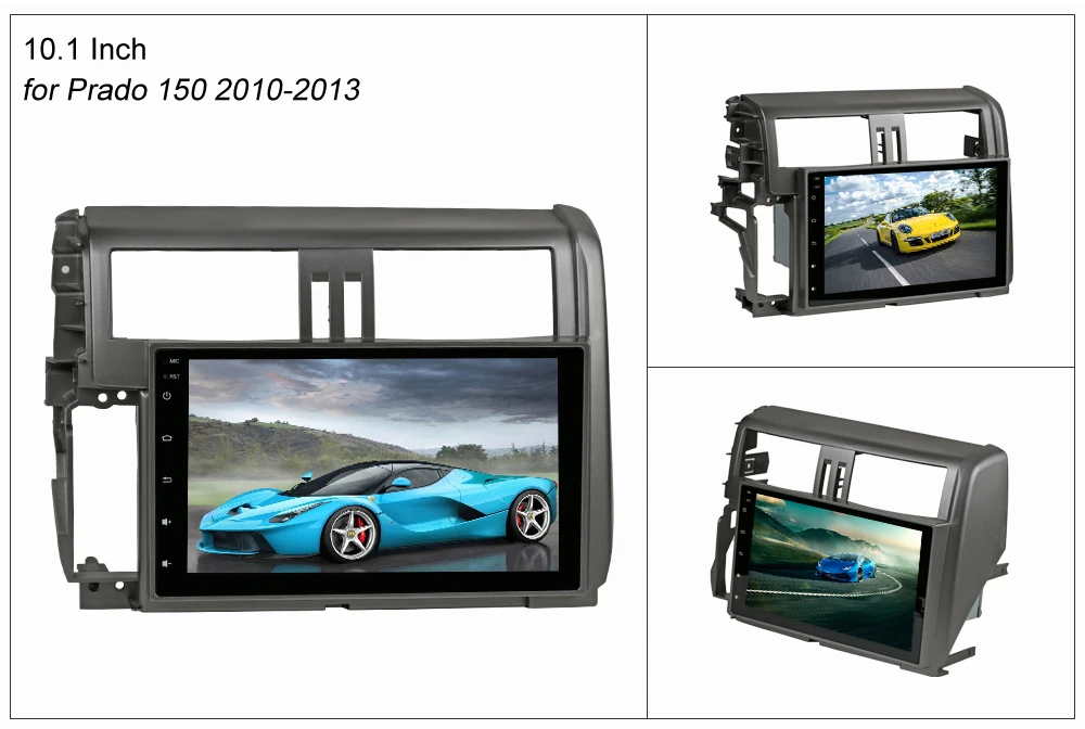 Best SINOSMART 4 core/8 core CPU, 2G RAM Android 8.1 Car GPS Navigation for Toyota Land Cruiser Prado LC120, LC150 2