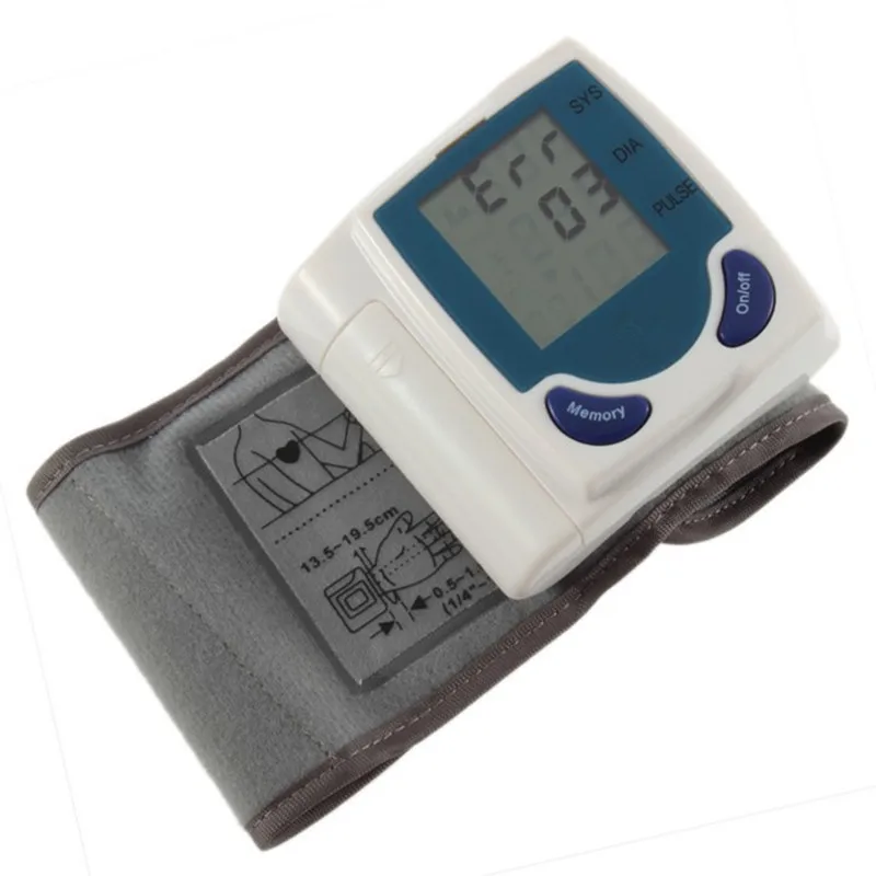 Цифровой ЖК-монитор артериального давления на запястье измеритель здоровья измерение пульса тонометр Сфигмоманометры