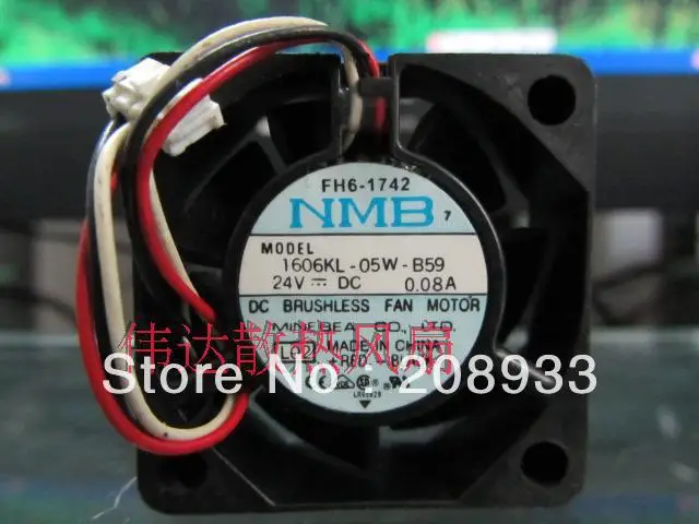 

For NMB 4015 1606KL-05W-B59 24V 0.08A servo Radiator Fan