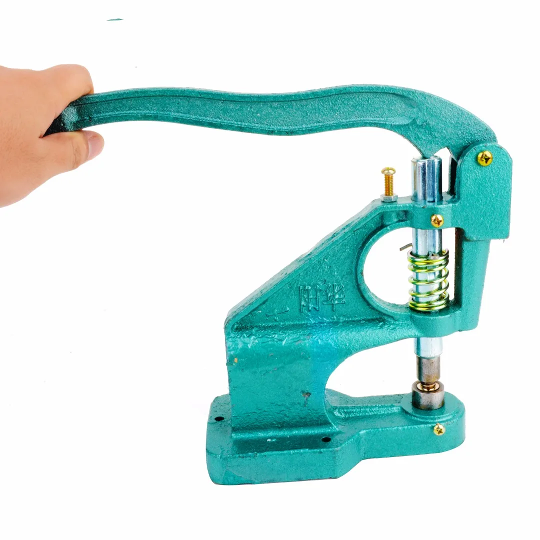 Professional Grommets Machine with 3 Dies And 1500pcs Grommets 6/10/12mm Hand Press Grommet Eyelet Machine Kit Eyelets
