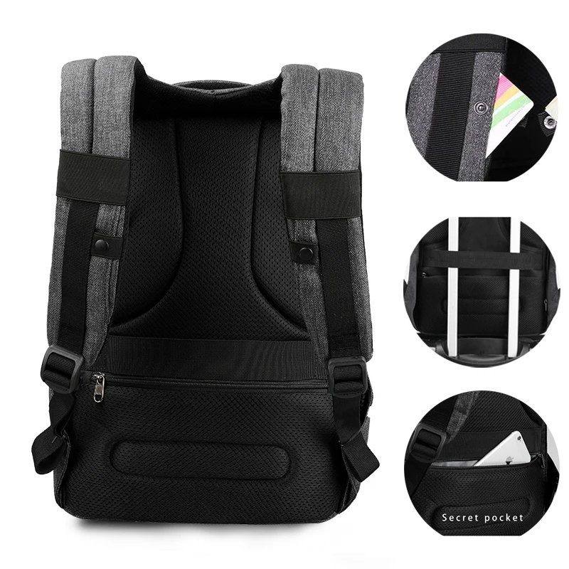 Tigernu nueva llegada carga externa USB portátil mochila 15.6 pulgadas mujeres mochila splashproof bolsa