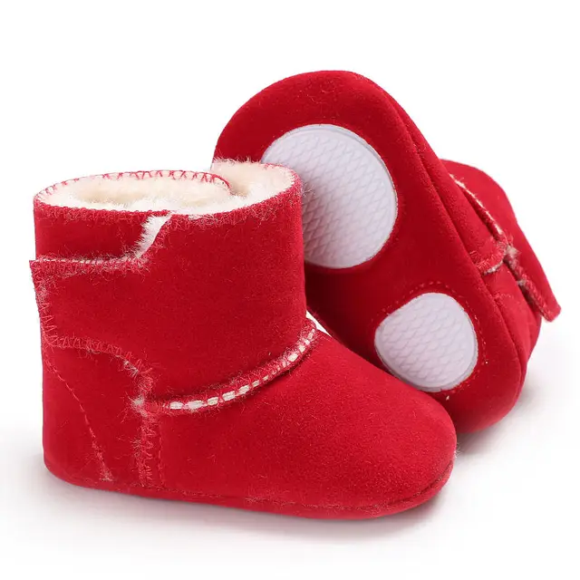 red infant boots