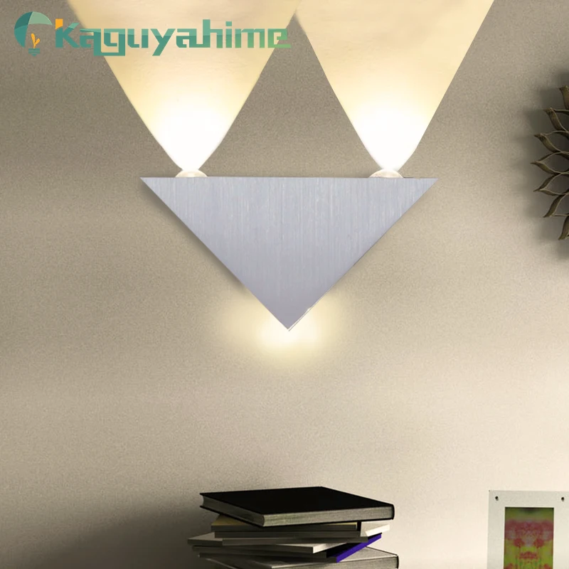 

Kaguyahime Square/Triangle Aluminium LED Modern Wall Lamp Nordic 3W 5W LED Lamp Living Room Bedroom Bedside Indoor Lighting