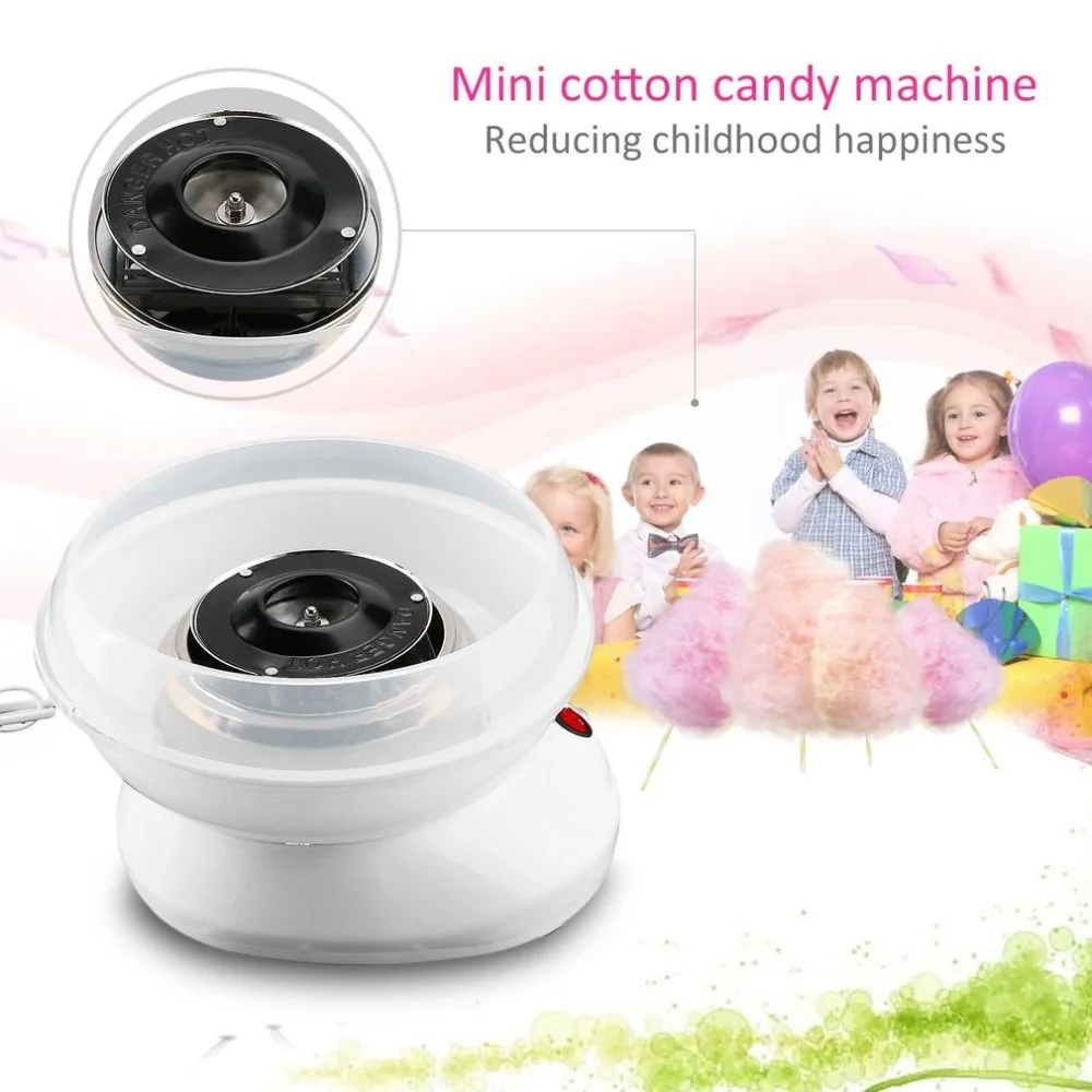 

Mini Portable Household Electric Sweet Cotton Candy Maker Cotton Sugar Making Machine For Children Kids Girls Boys Gift