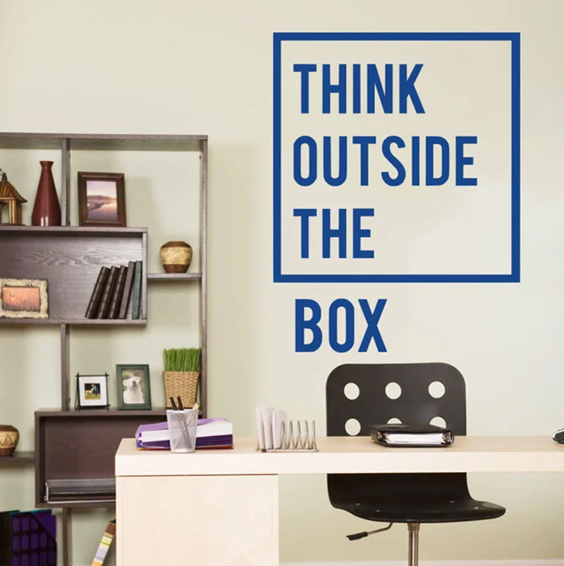 Vinyl Wall Decal Quote Inspirational Office Decor Stickers Vinyl Wall Decal Quote Inspirational Office Decor Stickers Think Outside The Box Quotes Art Murals B39 In From Home Garden