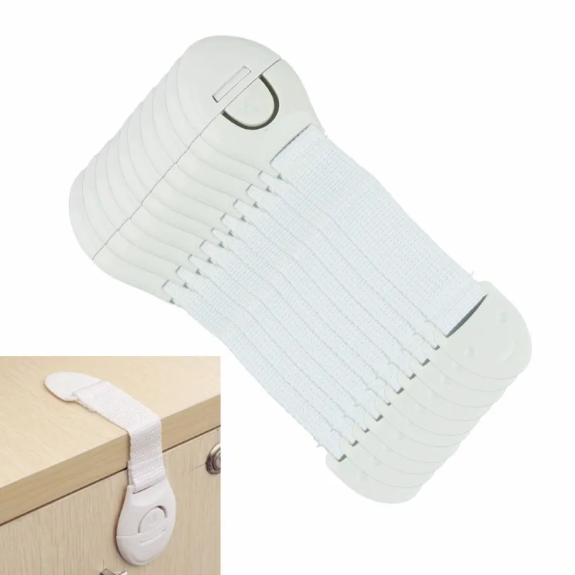 Cuidados de Segurança Fechaduras de Plástico Armário da Porta do Banheiro Fechaduras de Segurança Lote Crianças Gaveta Bebê Cinta Segurança Adereços 20 Pçs - 4 High Quality Mamãe e Bebê