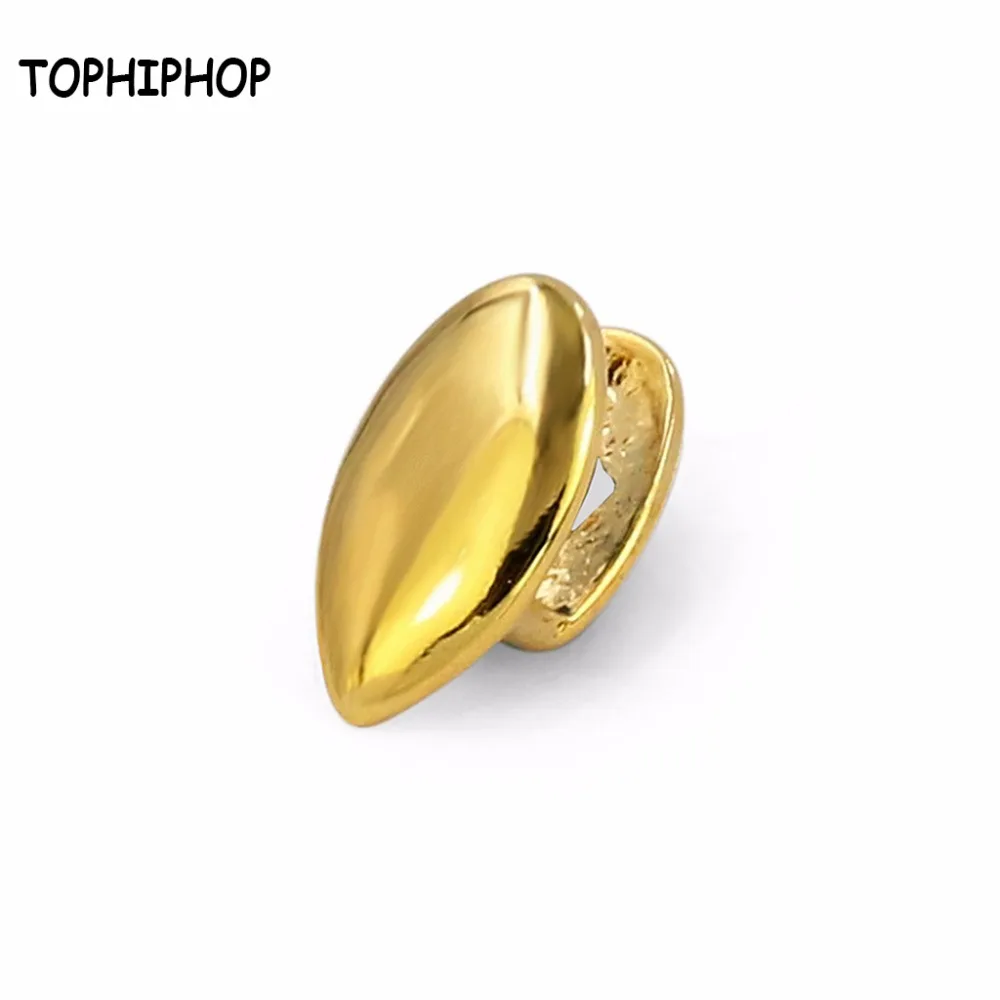 

The Vampire's New Single Fangs Gold Grillz Single Teeth Grillz