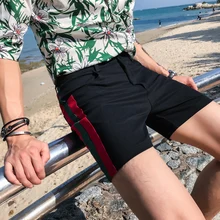 Zomer Kleding Kant Streep шорты Mannen Toevallige Heren облегающие шорты Уличная клетчатая одежда Korte Hombre Korte Masculino 3XL-M