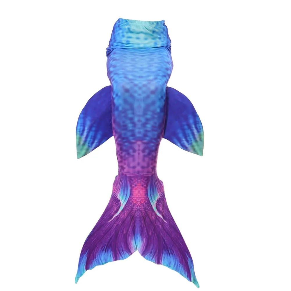 Mertailor Adult Blue Green Mermaid Tail W Monofin Pro Spandex