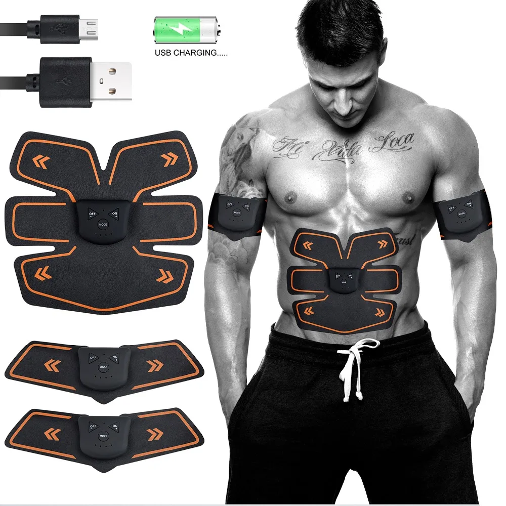 Rechargable Wireless Ems Electric Abdominal Muscles Trainer Abs