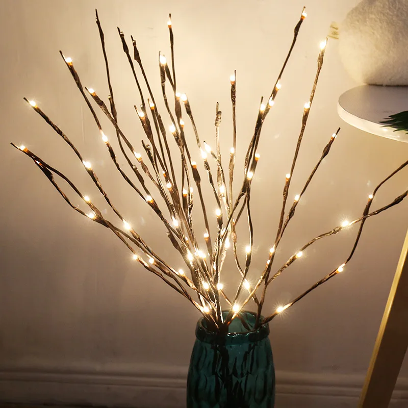 20 LED Bulbs Willow Branch Lamp Holiday Lighting Home Living Room Fairy Lights Outdoor Christmas Party Garden Deco Lights PD044 20 LED Bulbs Willow Branch Lamp Holiday Lighting Home Living Room Fairy Lights Outdoor Christmas Party Garden Deco Lights PD044