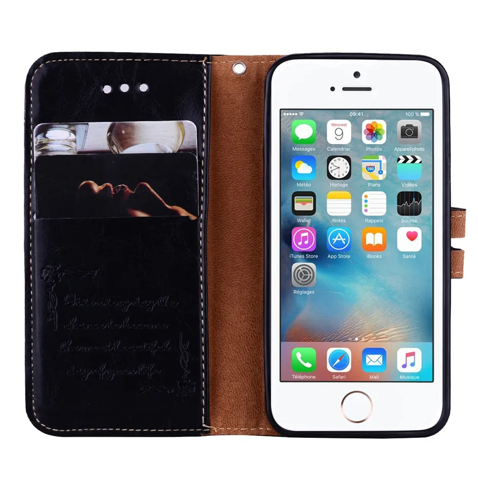 MOUSEMI Leather Case For iPhone 5S SE 360 Full Protective Wallet Cover For iPhone 5 5S SE Phone Cases On For iPhone 5S Case Flip (9)