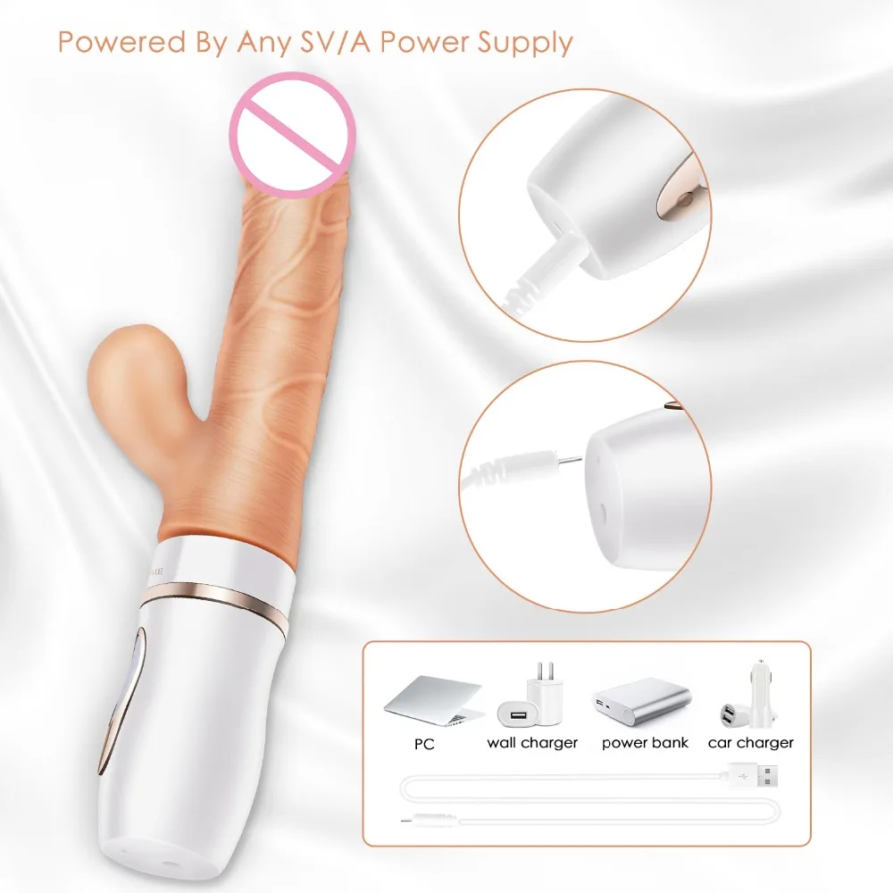 Heating Thrusting Big Dildo Vibrators for Women Magic Wand Body Massager Sex Toy For Woman Clitoris Stimulate Female Sex Product 4
