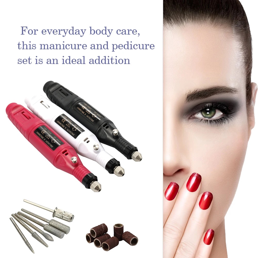 

100V-240V Mini Electric Grinder Drill Tool Manicure Machine Grinding Rotary Tool Kit for Milling Trimming Polishing Engraving