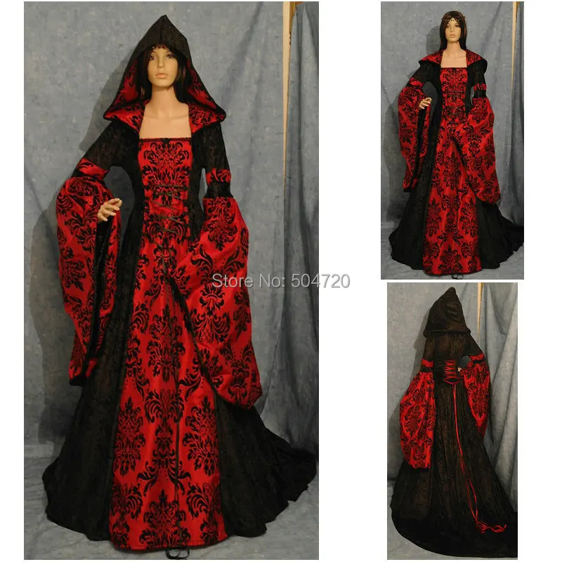 

Custom-madeR-861 Vintage Costumes 1860s Civil War Ball Dress/Gothic Lolita Dress Renaissance dress All size