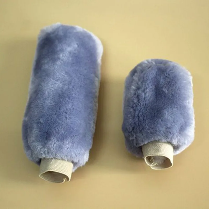 

Winter Plush Fur Car Steering Wheel Cover Hand Brake Handbrake Cover Gear Knob Cover Fluffy Soft Grab New Car Styling