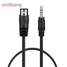 DIN 5-Pin Male to 3.5mm Male MIDI Cable 3.5mm Male to Male DIN Adapter Splitter Cable (1.5ft)