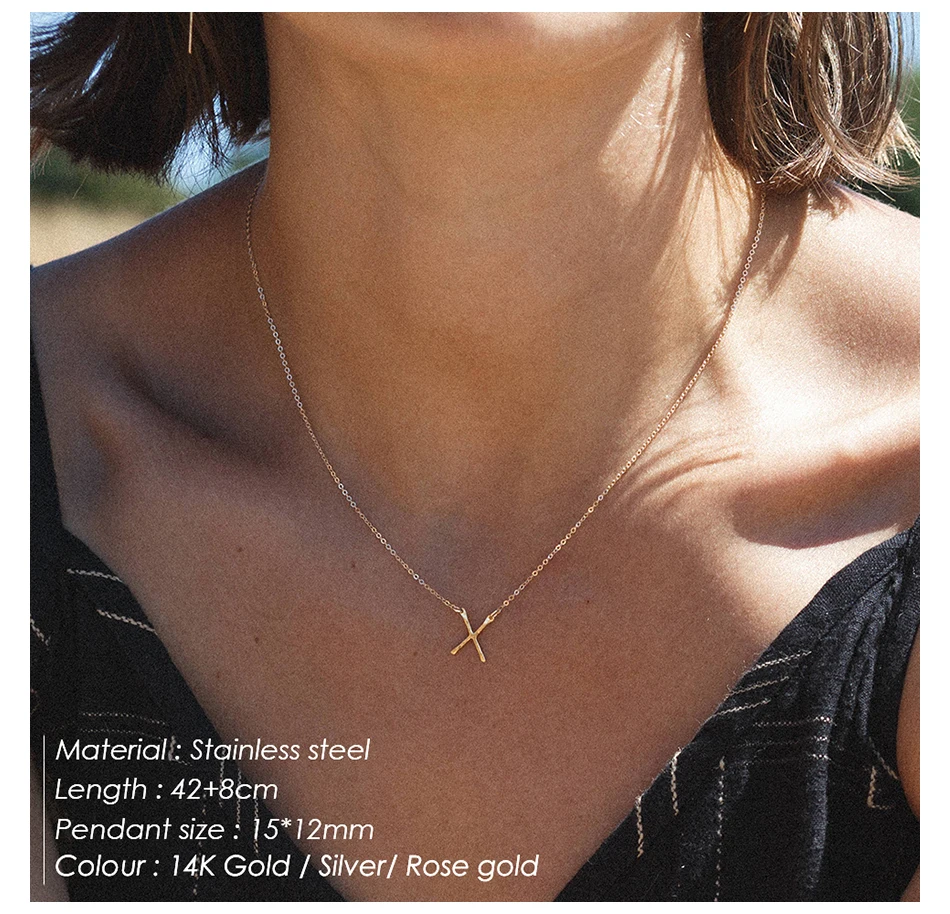 E-Manco минималистичное ожерелье из нержавеющей стали, женские парные подвески, чокеры, ожерелья для женщин, ожерелье лучших друзей