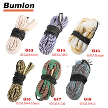 Bore Snake .32 Cal i 8mm Cal .41 .40 .50.54 .338 .340 .25 .265 6.5mm 16GA zestaw do czyszczenia pistoletu beczka do czyszczenia lufy 37-0035-G13-18