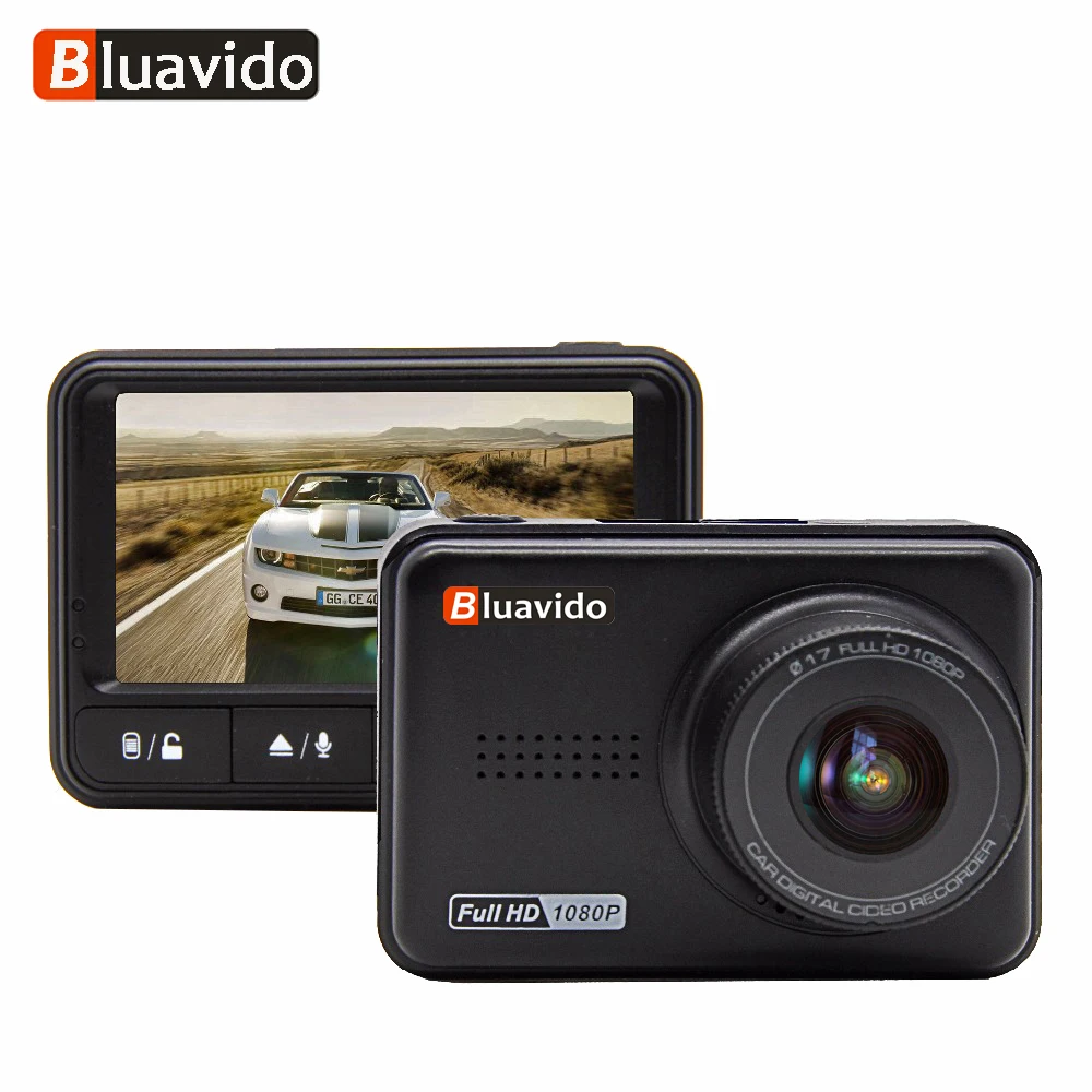 Автомобильный мини видеорегистратор Bluavido FHD 1080P WDR с функцией ночного видения Novatek