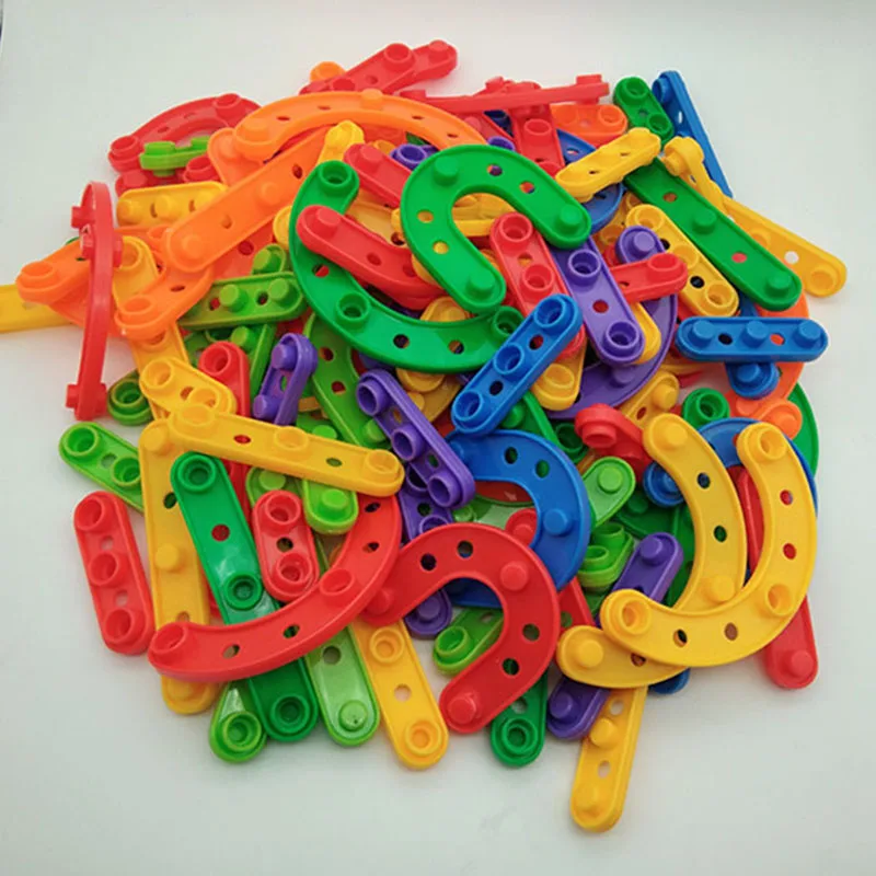 

500g Block Jigsaw irregular plastic Splice blocks Building Building Model Educational Intelligence Toys For Kids