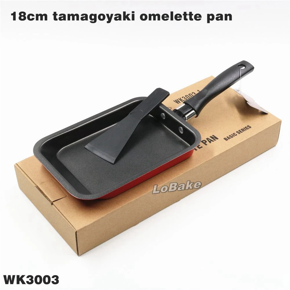 New Arrivals 18cm Mini Fry Pan Rectangle Shape Nonstick Egg Roll