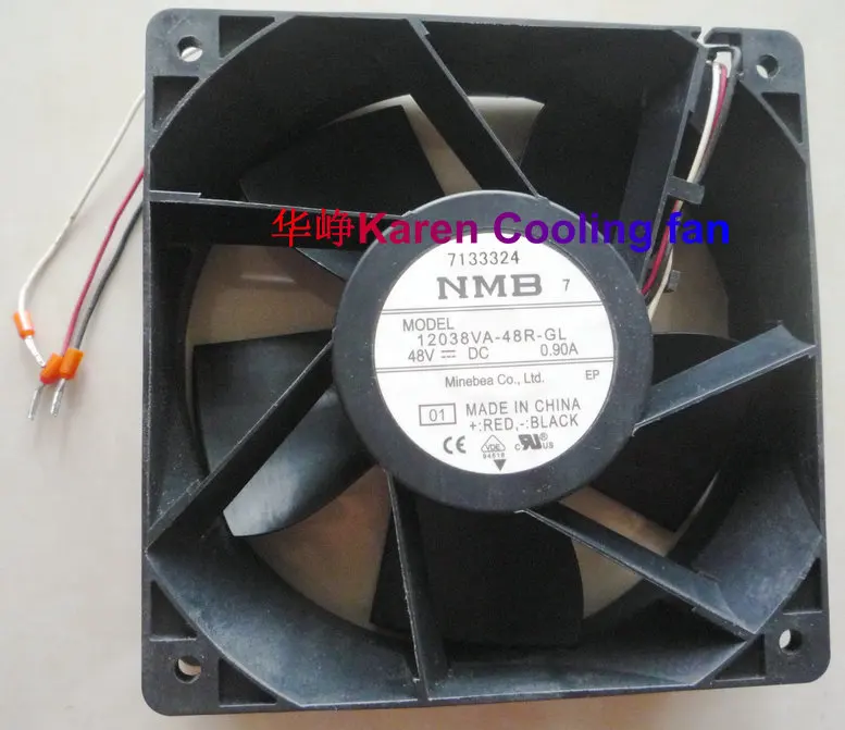 NMB 12CM 12038VA 48R GL 12038 48V 0.90A 3WIRE 120MM Waterproof IP55